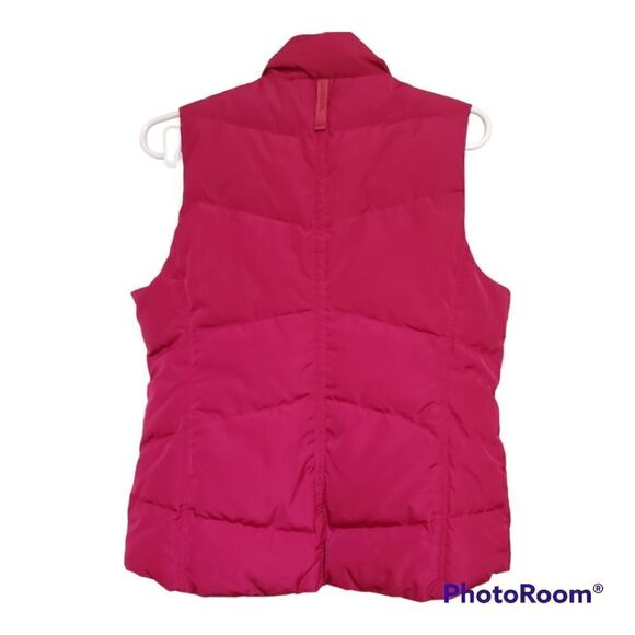Lands’ End Pink Down Puffer Vest | 80% Down Fill | Women’s Small - Picture 2 of 8